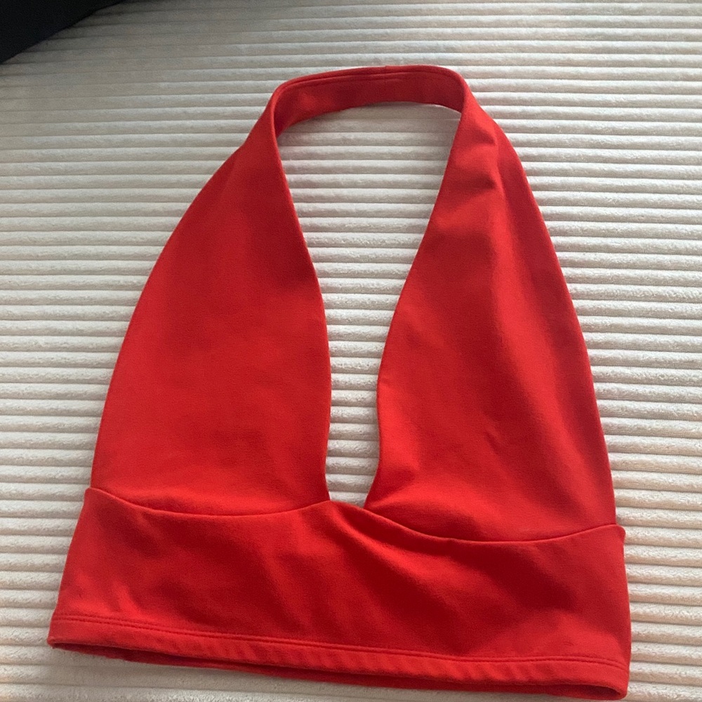 wild fable Red Halter Crop Top